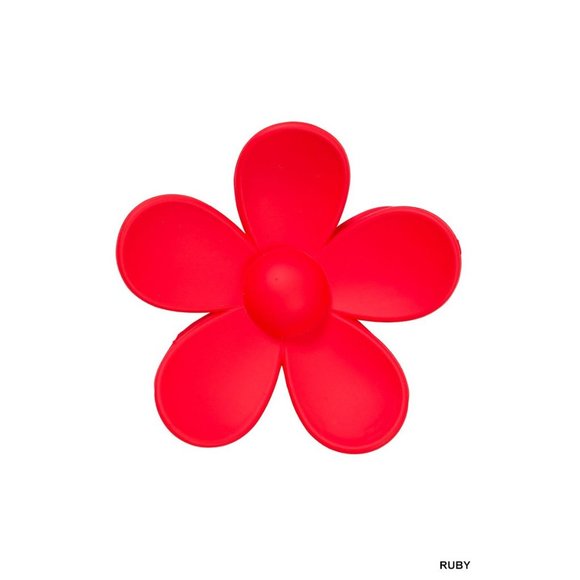 New Flower Hair Claw Clip 3 Inches - Various Colors - Picture 7 of 7